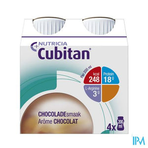 Cubitan Aroma Chocolat Flessen 4x200ml