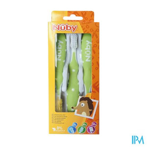 Nuby Tandenborstelset 3 stuks - 3m+