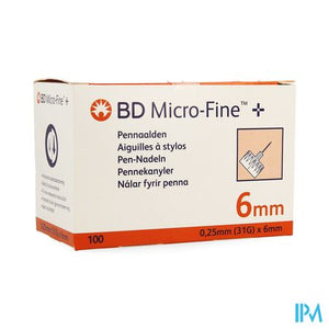 Bd Microfine Pennaalden 0,25mm 31g 6mm 100 320734