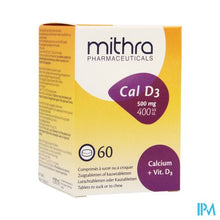 Afbeelding in Gallery-weergave laden, Mithra Cal D3 Zuigtabl-kauwtabletten 60
