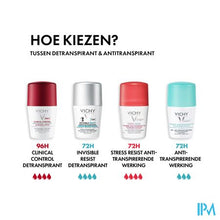Afbeelding in Gallery-weergave laden, Vichy 72h Invisible Resist Deo Roll 50ml
