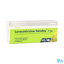 Afbeelding in Gallery-weergave laden, Levocetirizine Sandoz 5mg Comp Enrob. 40 X 5mg
