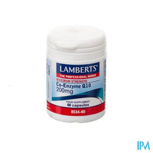 Afbeelding in Gallery-weergave laden, Lamberts Co-enzym Q10 200mg V-caps 60
