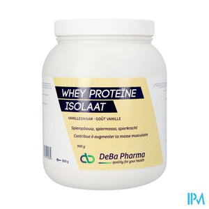 Whey Proteine Isolaat Vanille Caps 900g Deba