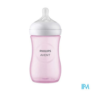 Philips Avent Natural 3.0 Zuigfles Roze 260ml