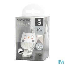 Afbeelding in Gallery-weergave laden, Suavinex Bonhomia Soother Clip+ribbon Owl Beige
