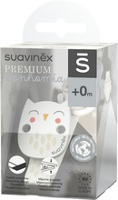 Afbeelding in Gallery-weergave laden, Suavinex Bonhomia Soother Clip+ribbon Owl Beige
