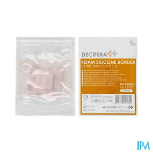 Decifera Foam Silicone Border Extra Thin 5x5cm