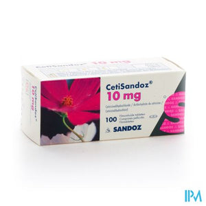 Cetirizine Sandoz comp 100 X 10mg