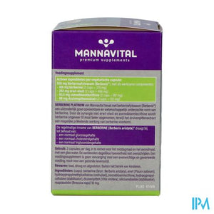 Mannavital Berberine Platinum V-caps 60