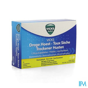 Vicks Vapotabs Antitussif Zuigtabl 12