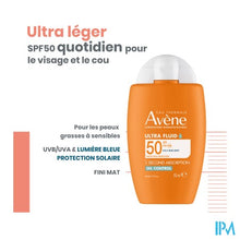 Load image into Gallery viewer, Avene Zon Spf50 Ultra Fluid Oil Control 50ml
