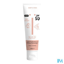 Afbeelding in Gallery-weergave laden, Naif Baby&kids Sun Minerale Creme Spf50 30ml
