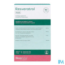 Load image into Gallery viewer, Benfida Resveratrol Caps 60 Nf
