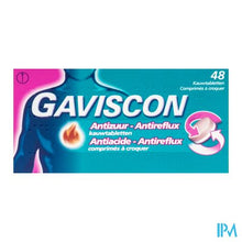 Afbeelding in Gallery-weergave laden, Gaviscon Antizuur-antireflux Kauwtabl 48
