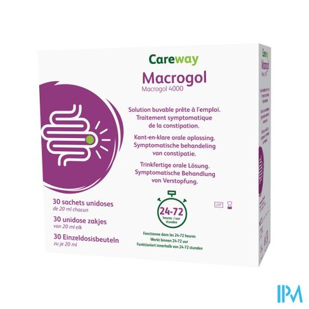 Careway Macrogol 4000 10g Zakjes Unidoses 30x20ml