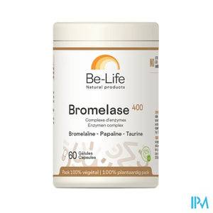 Bromelase 400 Enzymes Be Life Nf Pot Gel 60