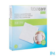 Febelcare Med1 Steriele Gaaskompres 10x10,0cm 12x1