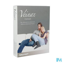 Chargement de l'image dans la galerie, Veinax Stockings Cotton Man 2 Long Black Size 5
