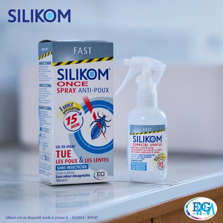 Silikom Once Spray Gel A/Luizen              100Ml