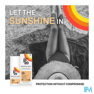 P20 Zonnecreme Sensitive Skin Spf50+ 200ml