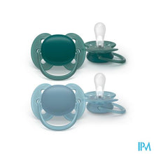 Load image into Gallery viewer, Philips Avent Fopspeen +18m Soft Blauw/groen 2
