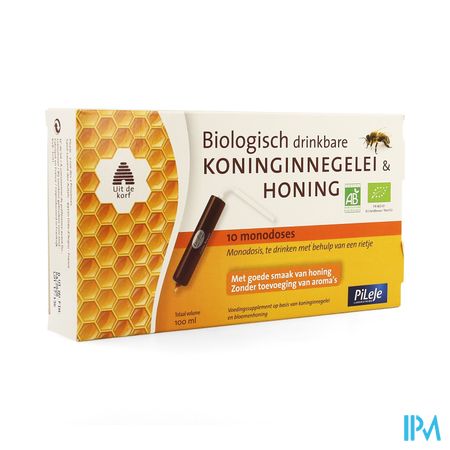 Koninginnebrij + Honing Bio Drinkb Unidose 10x10ml