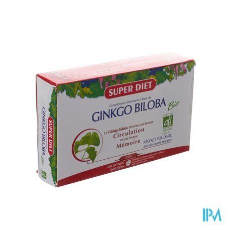 Superdiet Ginkgo Biloba Intelect. Amp 20x15ml