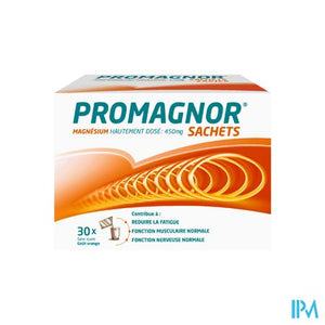 Promagnor: Hoog Gedoseerd Magnesium 450mg (30 zakjes)