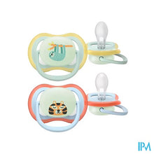 Afbeelding in Gallery-weergave laden, Philips Avent Fopspeen +0m Air Luiaard/leeuw 2
