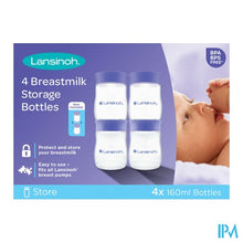 Load image into Gallery viewer, Lansinoh Borstvoeding Bewaarflesjes Melk 3x160ml
