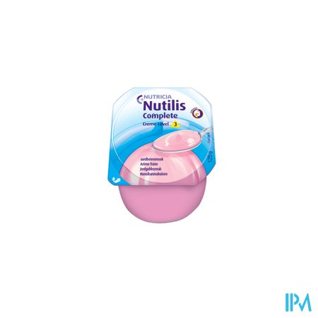 Nutilis Complete Level 3 Creme Aardbei 4x125g