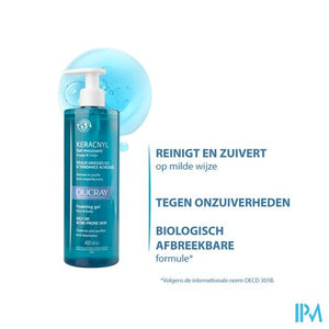 Ducray Keracnyl Schuimende Gel 400ml Nf