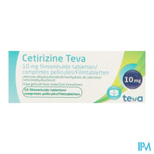 Afbeelding in Gallery-weergave laden, Cetirizine Teva 10mg Filmomh Tabl 50
