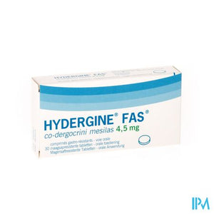 Hydergine Fas Comp 30 X 4,5mg