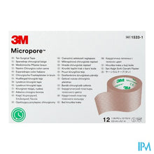 Load image into Gallery viewer, Micropore 3m Skin Tone 25,0mmx9,15m Rol 12 15331
