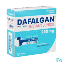 Load image into Gallery viewer, Dafalgan Instant Junior Gran Zakjes 20 X 250mg
