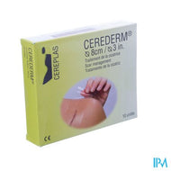 Cerederm Pleister Silic Kroon Rond 8cm 10 4309680