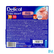 Afbeelding in Gallery-weergave laden, Delical Creme Dessert La Floridine Aardbei 4x125g
