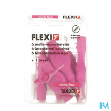 Load image into Gallery viewer, Flexi Fuchsia Borsteltje Micro Fine Interdentaal 6
