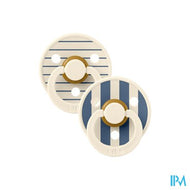 Bibs 2 Fopspeen Anatomic Studio Duo Pin Steel Blue