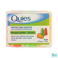 Quies Oordoppen Schuim Fluo A/lawaai 6 Paar