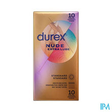 Afbeelding in Gallery-weergave laden, Durex Nude Extra Lube Condoms 10
