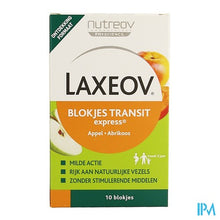 Afbeelding in Gallery-weergave laden, Laxeov Appel-abrikoos Blokjes 10x10g
