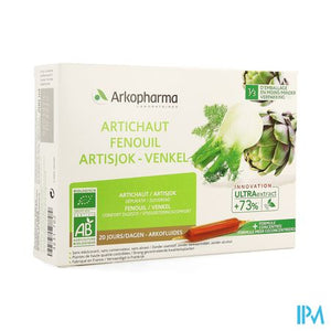 Arkofluide Artisjok Venkel Bio Amp 20