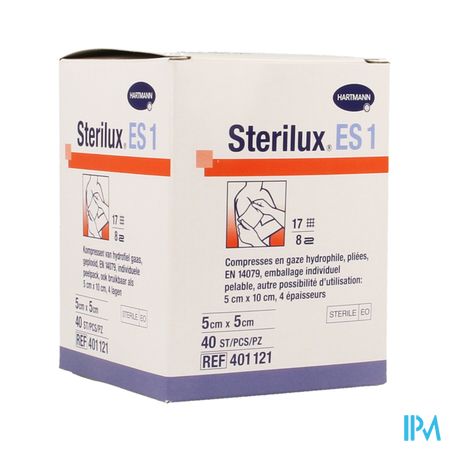 Sterilux Es1 Kp Ster 8pl 5,0x 5,0cm 40 2050160