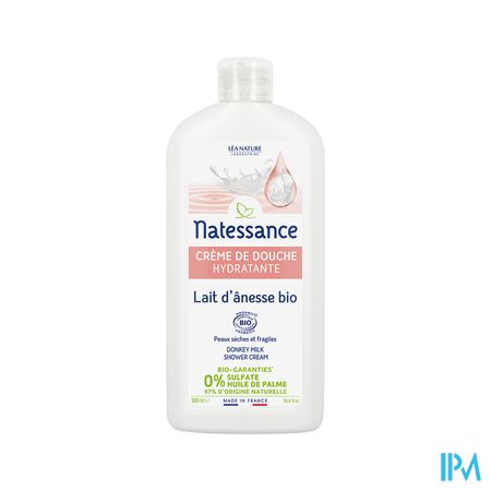 Natessance Douchecreme Ezelmelk&kamille Bio 500ml