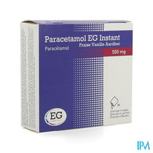 Load image into Gallery viewer, Paracetamol EG Inst.500Mg Vanil-Aardbei   Zakje 20
