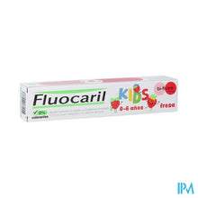 Afbeelding in Gallery-weergave laden, Fluocaril Tandpasta Kids Aardbei 0-6j 75ml
