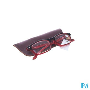 Pharmaglasses Leesbril Diop.+4.00 Red